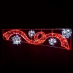 Χριστουγεννιάτικο Διακοσμητικό Ribbon Balls Αριστερό με 512 LED 200X60cm | Aca Lighting | X1751224116L